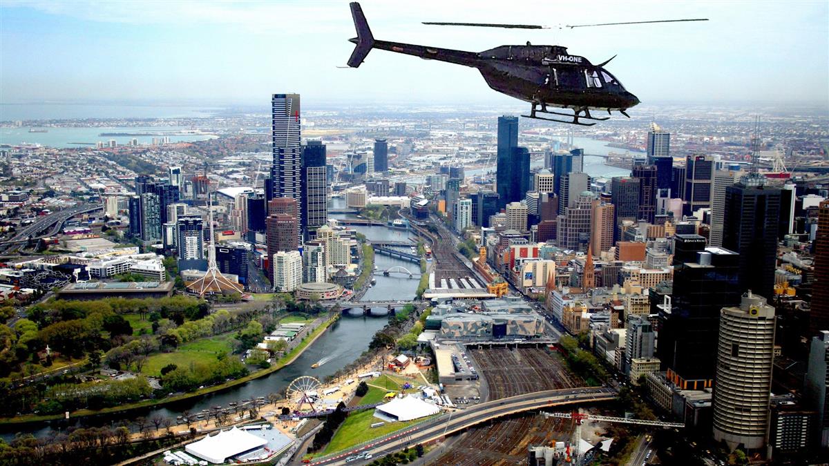 helicopters over melbourne